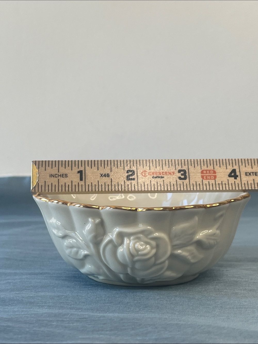 Vintage Lenox Rose Blossom Ivory Gold Trim Bowl - Picture 6 of 7